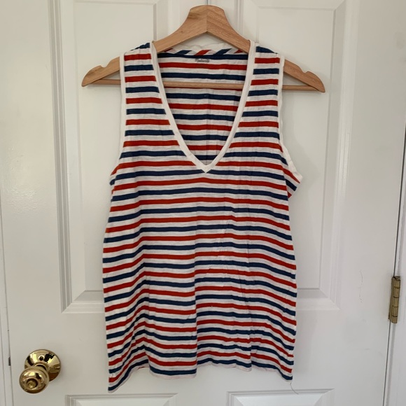 5 Madewell Striped Tees / Tanks, Small - Picture 12 of 13